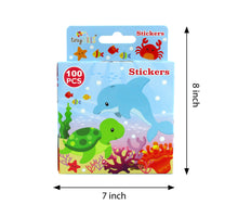 Load image into Gallery viewer, Ocean Animals Stickers 100 Stickers/Dispenser, Pack of 1, 6 or 12 Dispensers
