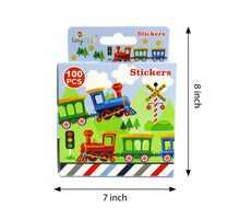 Load image into Gallery viewer, Train Stickers 100 Stickers/Dispenser, Pack of 1, 6 or 12 Dispensers