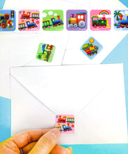 Load image into Gallery viewer, Train Stickers 100 Stickers/Dispenser, Pack of 1, 6 or 12 Dispensers