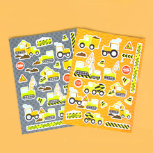 Load image into Gallery viewer, Construction Trucks Stickers