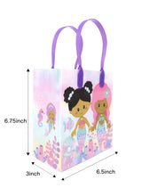 Load image into Gallery viewer, Rainbow Mermaid Party Favor Treat Bags - Set of 6 or 12
