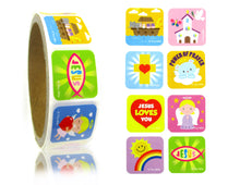 Load image into Gallery viewer, Religious Stickers 100 Stickers/Dispenser, Pack of 1, 6 or 12 Dispensers