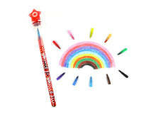Load image into Gallery viewer, Fire Truck Stackable Crayon with Stamper Topper