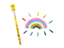 Load image into Gallery viewer, Emoji Stackable Crayon with Stamper Topper