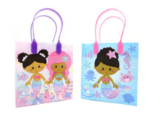 Load image into Gallery viewer, Rainbow Mermaid Party Favor Treat Bags - Set of 6 or 12