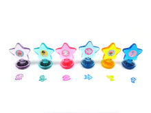 Load image into Gallery viewer, Rainbow Mermaid Stackable Crayon with Stamper Topper