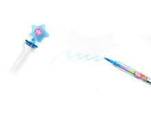 Load image into Gallery viewer, Rainbow Mermaid Stackable Crayon with Stamper Topper