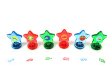 Load image into Gallery viewer, Vehicle Stackable Crayon with Stamper Topper