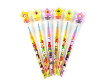 Load image into Gallery viewer, Halloween Stackable Crayon with Stamper Topper