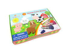 Load image into Gallery viewer, Farm Animals Stamp Marker Set - Set of 10