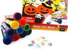 Load image into Gallery viewer, Halloween Stamp Marker Set - Set of 10