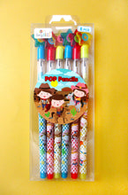 Load image into Gallery viewer, Western Cowboys & Cowgirls Stackable Multi Point Pencils - Set of 6