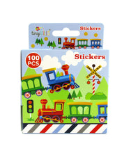 Load image into Gallery viewer, Train Stickers 100 Stickers/Dispenser, Pack of 1, 6 or 12 Dispensers
