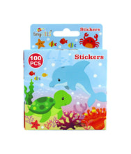 Load image into Gallery viewer, Ocean Animals Stickers 100 Stickers/Dispenser, Pack of 1, 6 or 12 Dispensers