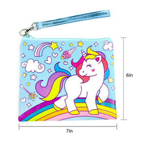 Blue Unicorn Birthday Party Gift Boxes for Kids