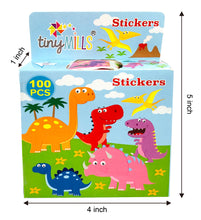 Load image into Gallery viewer, Dinosaur Stickers 100 Stickers/Dispenser, Pack of 1 or 6 or 12 Dispensers