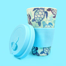 Load image into Gallery viewer, Eco-Friendly Reusable Plant Fiber Travel Mug with Sea Turtles Design