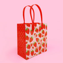 Load image into Gallery viewer, Strawberry Party Favor Bags Treat Bags - Set of 6 or 12