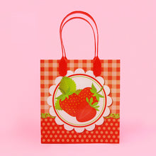 Load image into Gallery viewer, Strawberry Party Favor Bags Treat Bags - Set of 6 or 12
