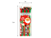 Load image into Gallery viewer, Holiday Season Christmas Stackable Point Pencils - Set of 6