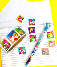 Load image into Gallery viewer, Shark Family Stickers 100 Stickers/Dispenser, Pack of 1, 6, 12 Dispensers