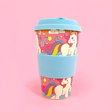 Load image into Gallery viewer, Eco-Friendly Reusable Plant Fiber Travel Mug with Unicorn Design