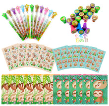 Load image into Gallery viewer, Sloth Party Favor Bundle for 12 Kids