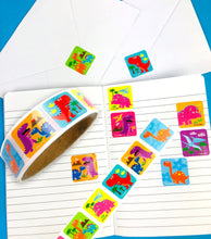 Load image into Gallery viewer, Dinosaur Stickers 100 Stickers/Dispenser, Pack of 1 or 6 or 12 Dispensers