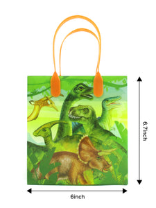 Jurassic Dinosaur Party Favor Bags Treat Bags - Set of 6 or 12