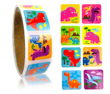 Load image into Gallery viewer, Dinosaur Stickers 100 Stickers/Dispenser, Pack of 1 or 6 or 12 Dispensers