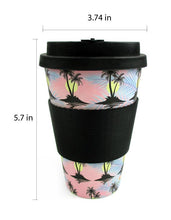 Load image into Gallery viewer, Eco-Friendly Reusable Plant Fiber Travel Mug with Cool Island Design