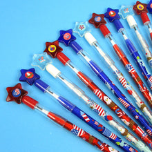 Load image into Gallery viewer, Patriotic July 4th Multi Point Pencils