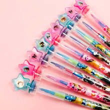 Load image into Gallery viewer, Horses Stackable Crayon with Stamper Topper