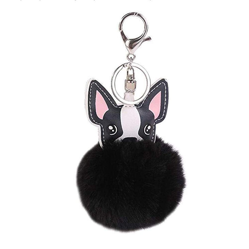 Black French Bulldog Keychain