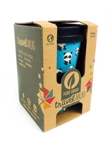 Eco-Friendly Reusable Plant Fiber Travel Mug with Panda Design