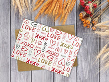 Load image into Gallery viewer, Hearts Assorted Greeting Cards for All Occasions and Valentine's Day - 6 Design