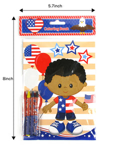 Patriotic 4th of July Coloring Books - Set of 6 or 12
