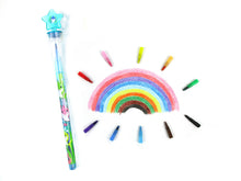 Load image into Gallery viewer, Shark Family Stackable Crayon with Stamper Topper