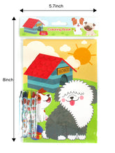 Load image into Gallery viewer, Dogs and Puppies Coloring Books with Crayons - Set of 6 or 12