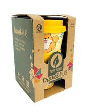 Load image into Gallery viewer, Eco-Friendly Reusable Plant Fiber Travel Mug with Shiba Inu Dog Design