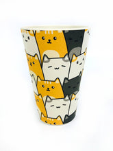 Load image into Gallery viewer, Eco-Friendly Reusable Plant Fiber Travel Mug with Kitty Cat Design