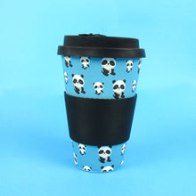 Load image into Gallery viewer, Eco-Friendly Reusable Plant Fiber Travel Mug with Panda Design