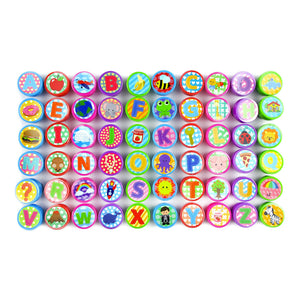 Alphabet Assorted Stampers for Kids - 60 Pcs