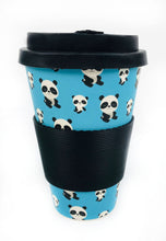 Load image into Gallery viewer, Eco-Friendly Reusable Plant Fiber Travel Mug with Panda Design