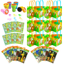 Load image into Gallery viewer, Safari Jungle Animals Party Favor Bundle for 12 Kids