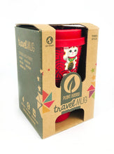 Load image into Gallery viewer, Eco-Friendly Reusable Plant Fiber Travel Mug with Maneki Neko Lucky Cat Design