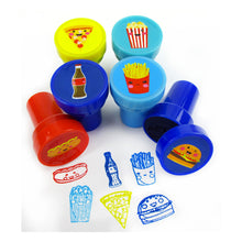 Load image into Gallery viewer, Cute Cartoon Food Stamp Kit for Kids - 12 Pcs