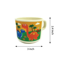 Load image into Gallery viewer, TINYMILLS 5-Piece Eco-Friendly Plant Fiber Dinnerware Set with Dinosaur Design