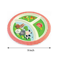 Load image into Gallery viewer, TINYMILLS 5-Piece Eco-Friendly Plant Fiber Dinnerware Set with Farm Animals Design