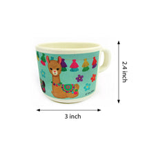 Load image into Gallery viewer, TINYMILLS 5-Piece Eco-Friendly Plant Fiber Dinnerware Set with Llama Design